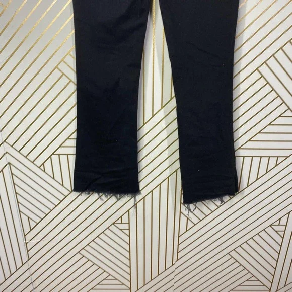 ALLSAINTS Zoe Cropped Bootcut Jeans in Black Size US 25 - Picture 8 of 11